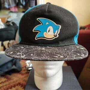 Official Sonic The Hedgehog Hat / Cap - Snapback  - Clean EUC